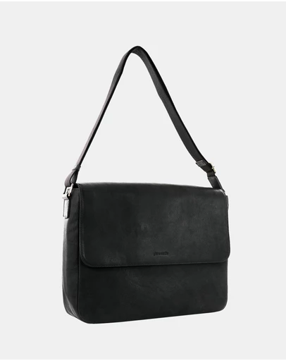 Pierre Cardin - Pierre Cardin Men's Leather Messenger Bag