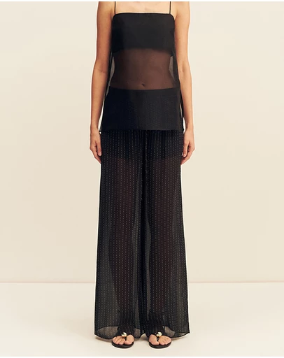 Shona Joy - Irving Polka Dot Sheer Pants