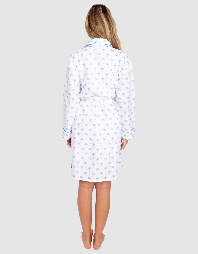 Sant And Abel - Women's Blue Palm Tree Robe