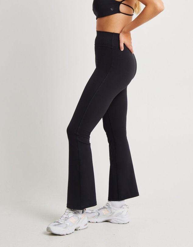 Subtitled Sports Club - Slightly Flared Tights Black