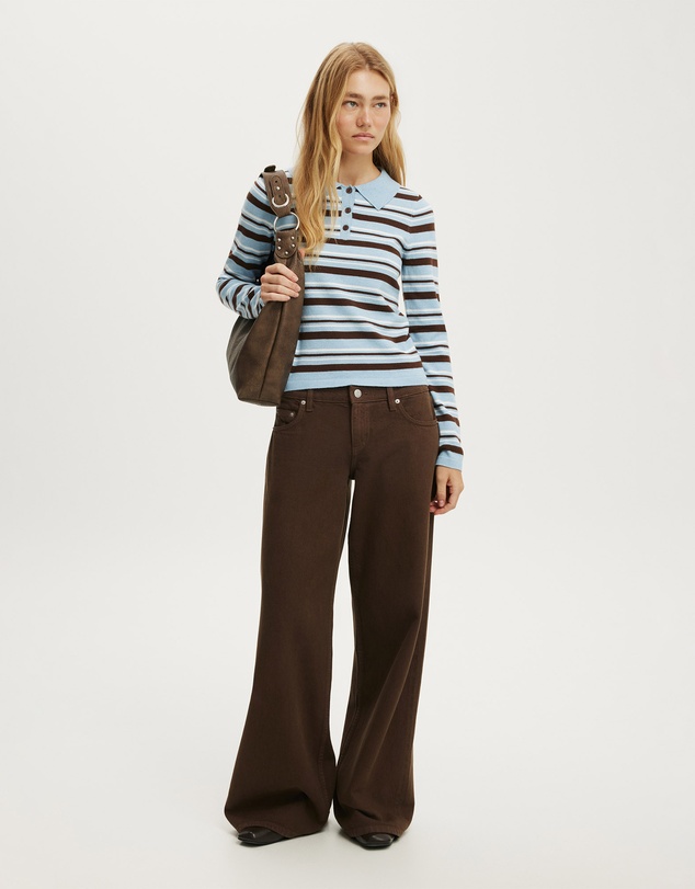 Cotton On - Sara Knit Ls Polo