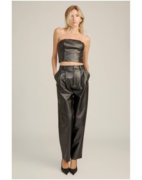 Bardot - Kelsa Vegan Leather Top