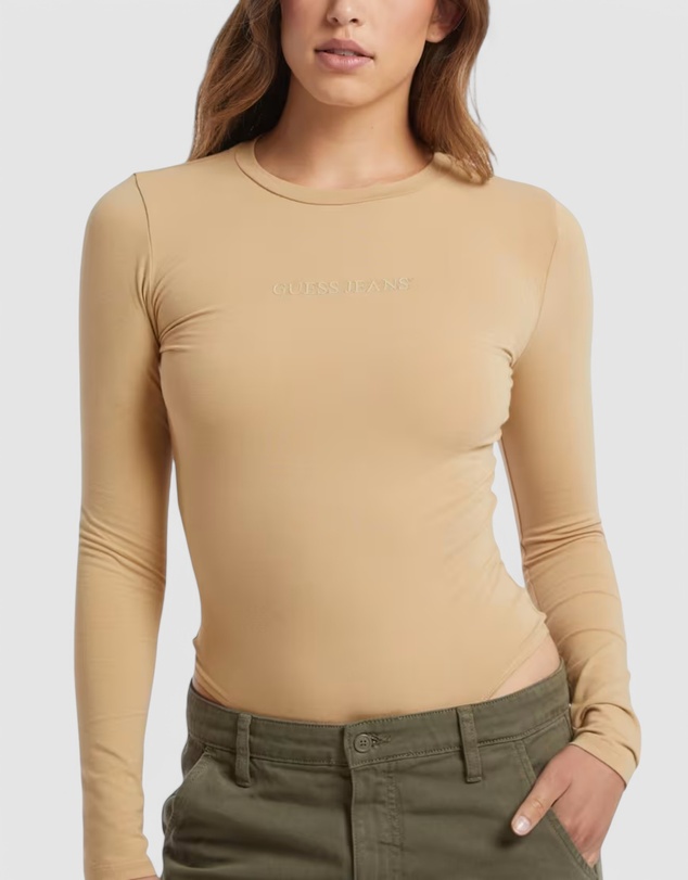 GUESS - GUESS JEANS Long Sleeve Bodysuit