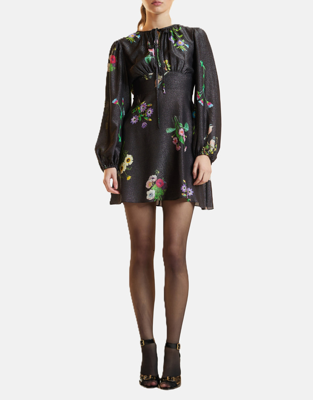 Cynthia Rowley - Printed Lurex Mini Dress
