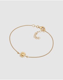 Elli Jewelry - Bracelet Sun 925 Sterling Silver Gold-plated