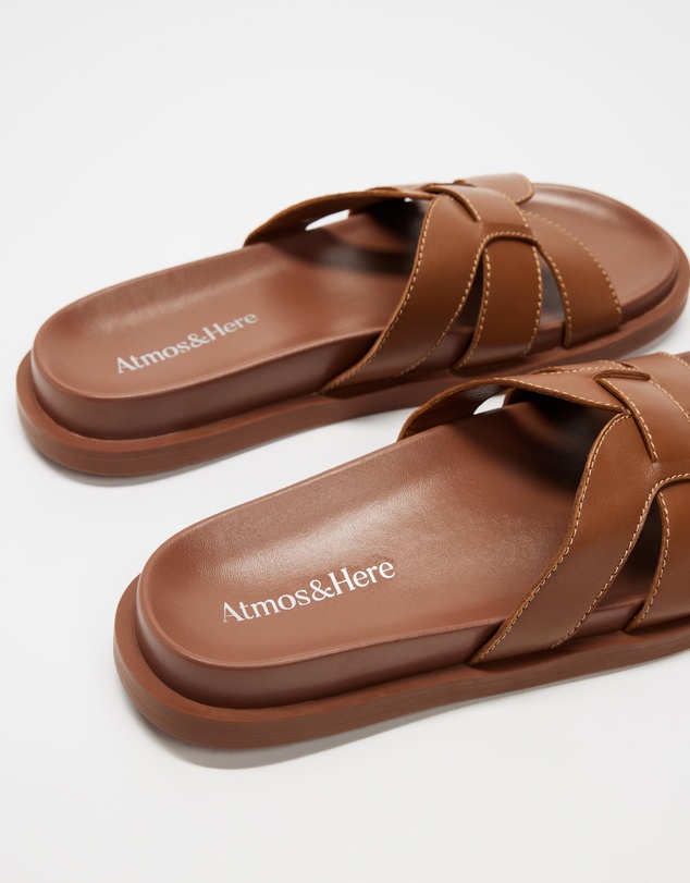 Atmos&Here - Emma Leather Slides