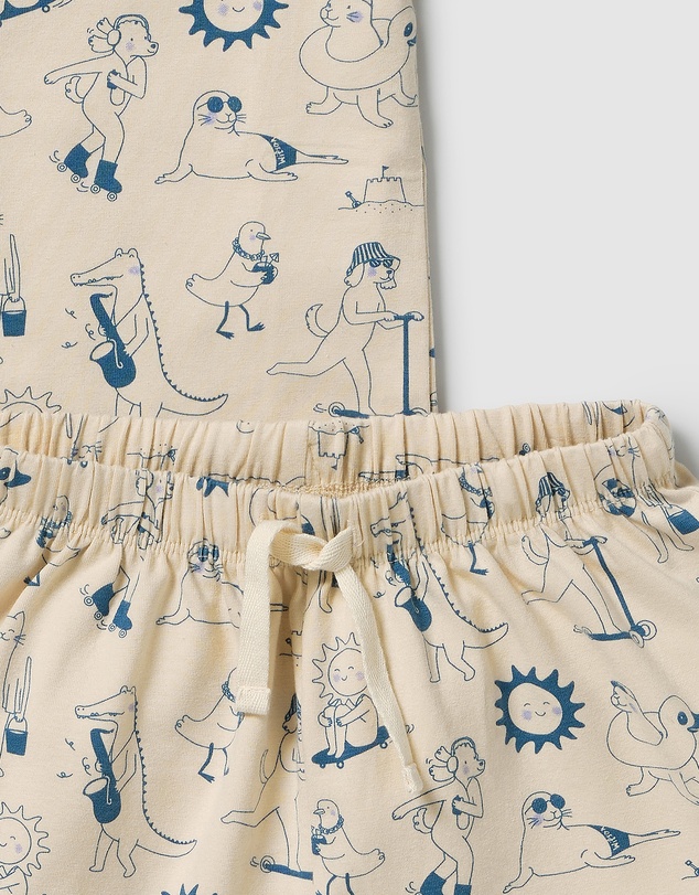 Wilson & Frenchy - Tout Est Magique Organic SS Pyjamas - Babies-Kids
