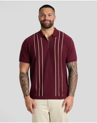 Johnny Bigg - Chandler Stripe Knit Polo