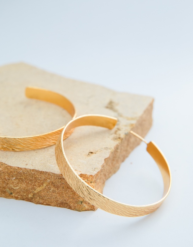 Meshca - Imprint Textured Hoops