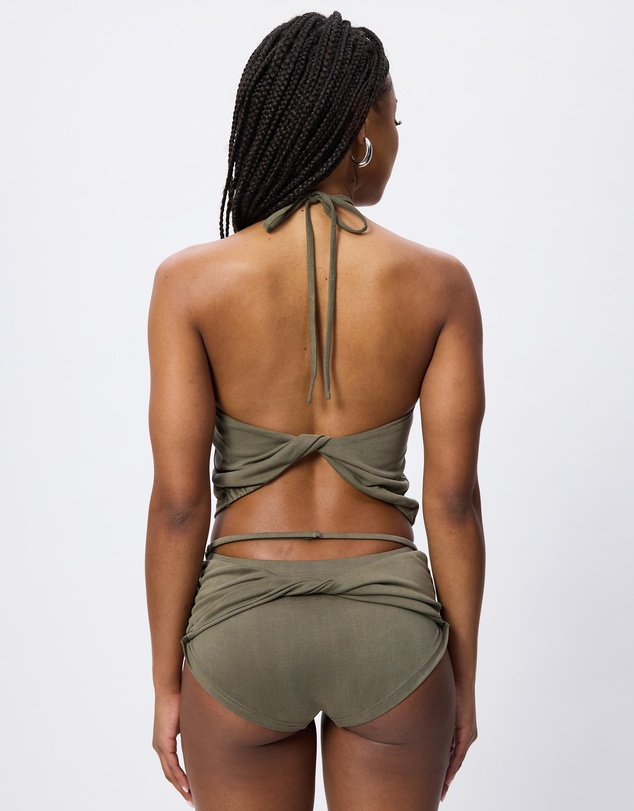 Jaded London - Wrap Shorts With Trim