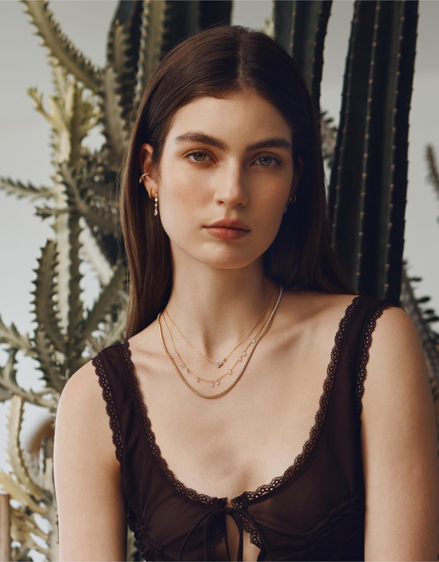 Ania Haie - Ania Haie Gold Sparkling Lucky Clover Necklace