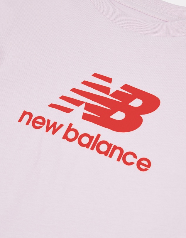 New Balance - Stacked Logo Tee & Cycle Short Set