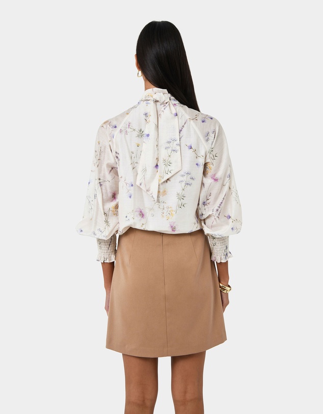 Forcast - Aurae Floral Tie Blouse