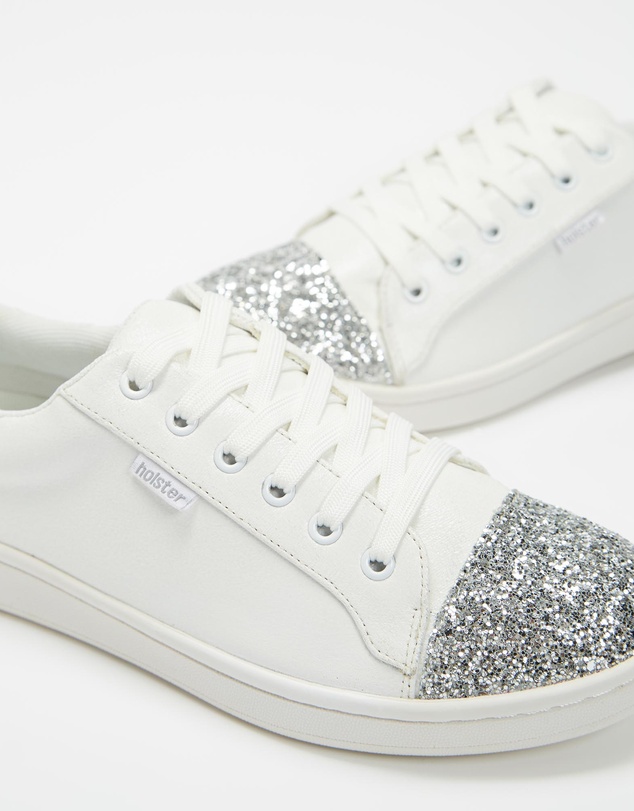 Holster - Stardust Glitter Sneaker- White - Women's