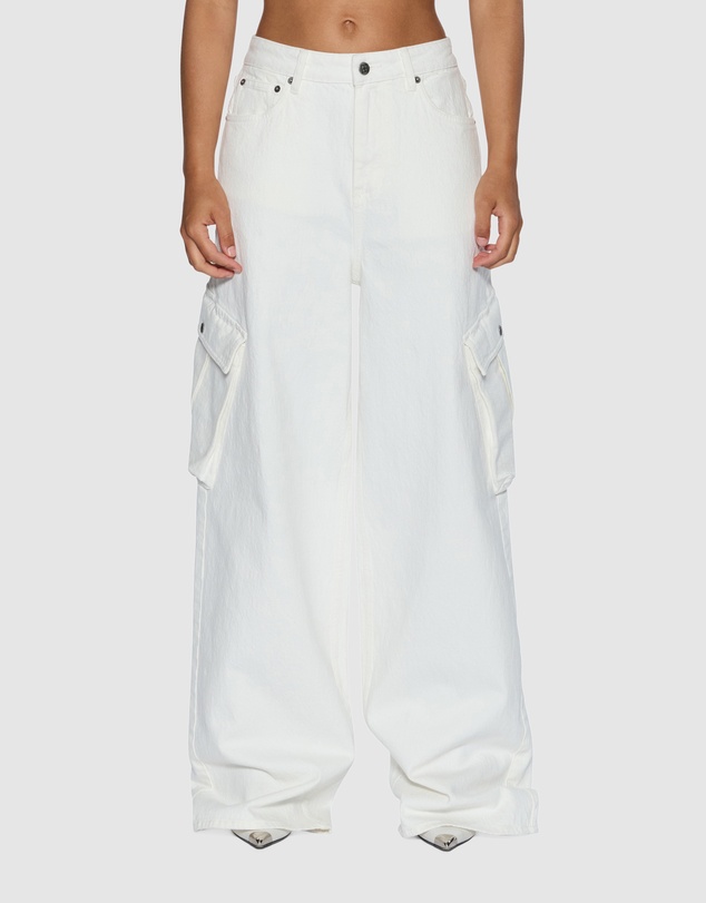 Ksubi - Baggy Jean Cargo Ecru