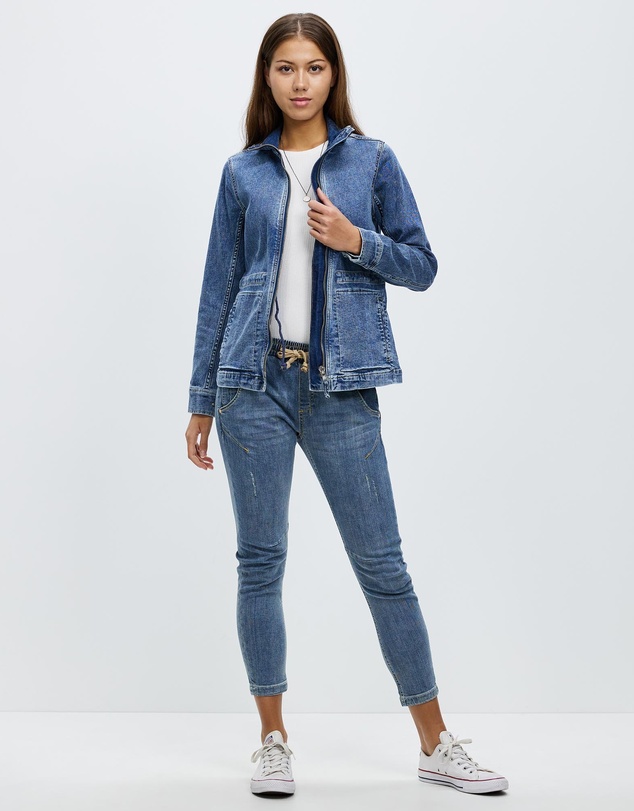 DRICOPER DENIM - Driftwood Indigo Utility Jacket
