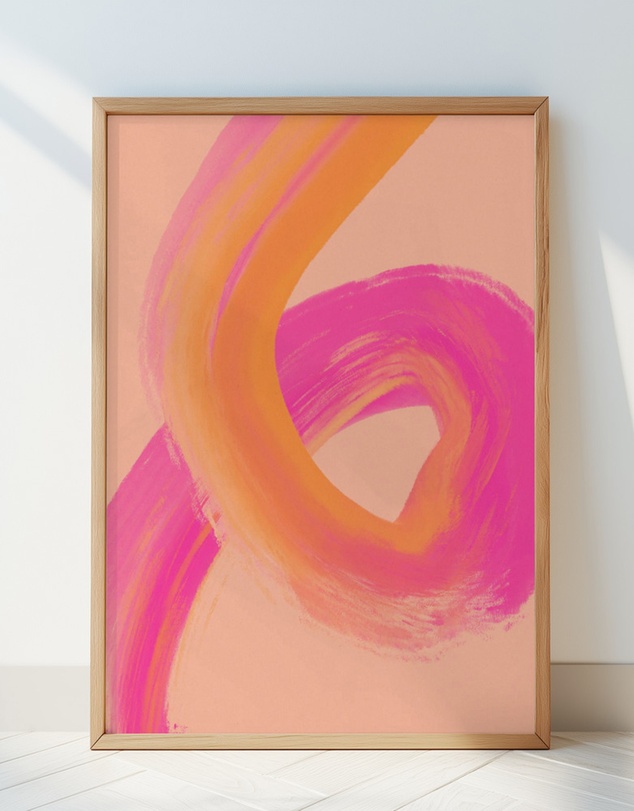 Olive et Oriel - Color Strokes No 13 by Treechild Art Print