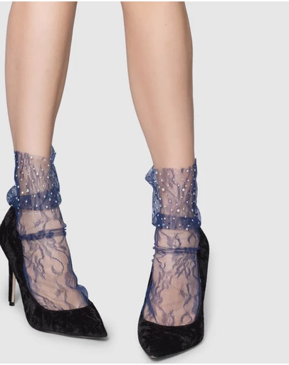 High Heel Jungle - Crystal Lace Sock