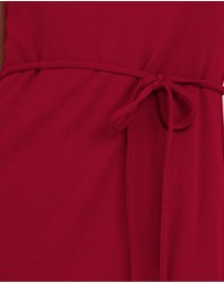 Azzurielle - Wynna Cowl Neck Midi Dress