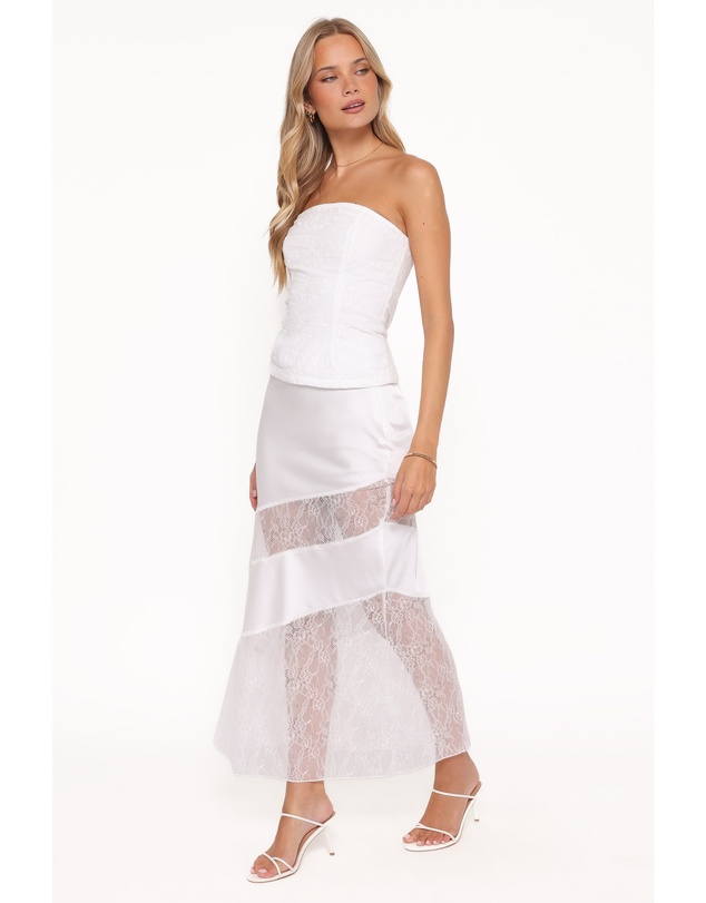 Petal & Pup - Winona Lace Maxi Skirt - White
