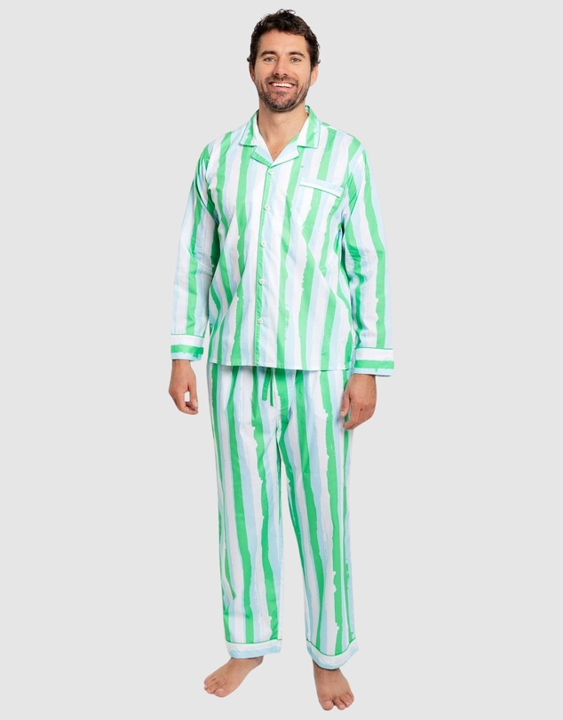 Sant And Abel - Men's Drawbertson Wild Stripes Long PJ Set