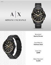 Armani Exchange - Black Chronograph Watch