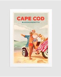 Olive et Oriel - Cape Cod Massachusetts Summer Beach by The Whiskey Ginger Art Print