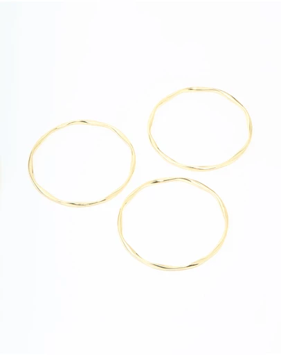 Lovisa - Gold Plated Twist Bangles 3-Pack