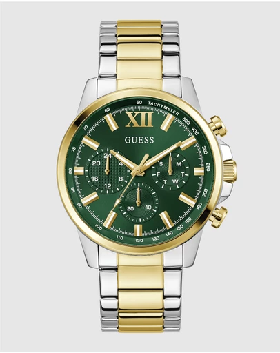 GUESS - Guess Men's 2-Tone 44mm Multi-function Watch