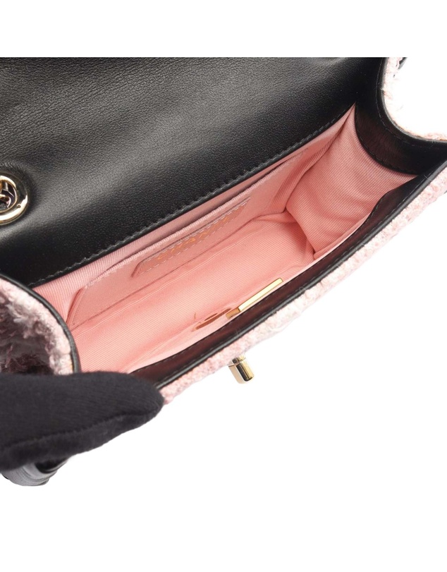 Pre-Loved by Azura Reborn - Pre-Loved Mini CC Tweed My Own Frame Flap Bag