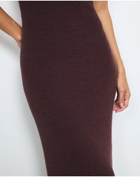 AERE - Vea Textured Knit Maxi Dress