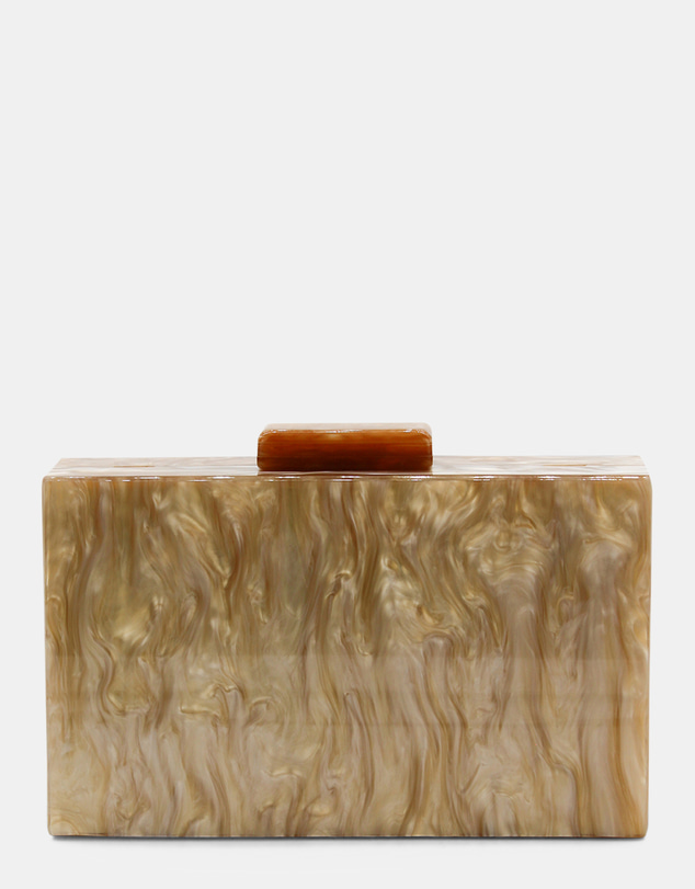 Morgan & Taylor - Harper Acrylic Clutch in Brown