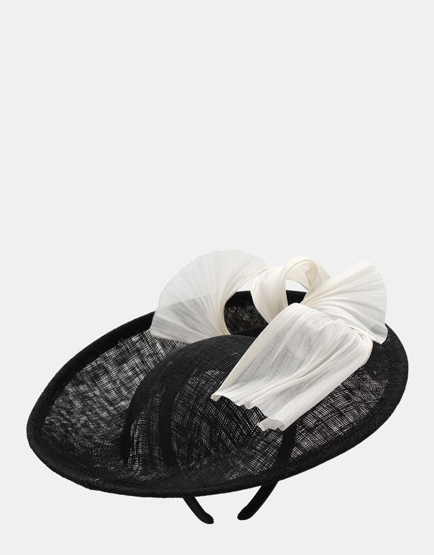 Morgan & Taylor - Yumi Fascinator in Black & White