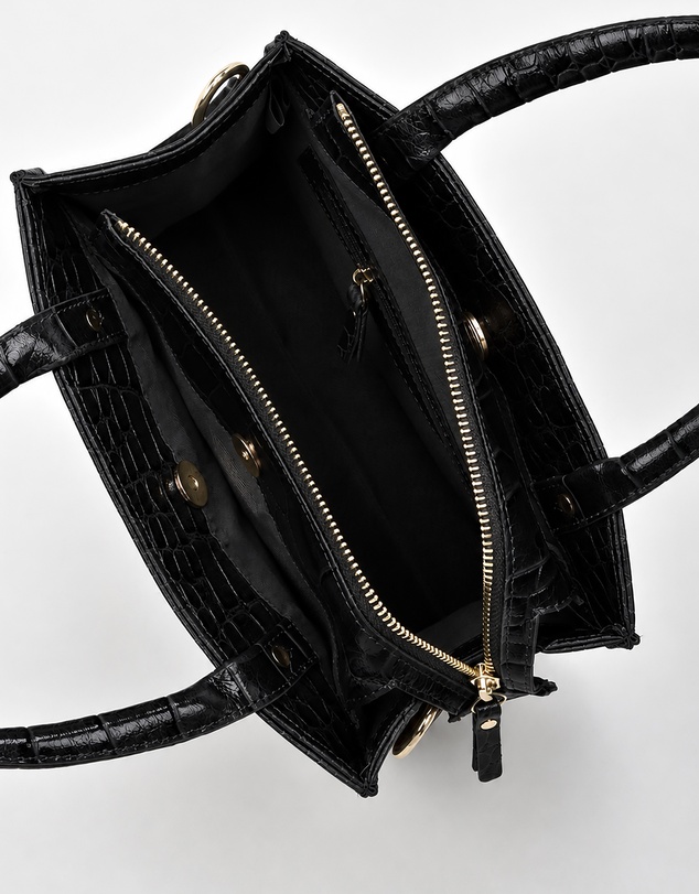 Cobb & Co - Brighton Leather Croc Crossbody
