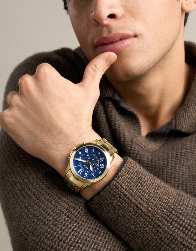 Fossil - Grant Gold Tone Chronograph Watch