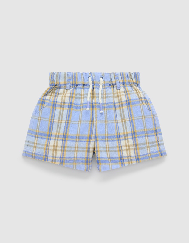 Purebaby - Check Shorts -Kids-Babies