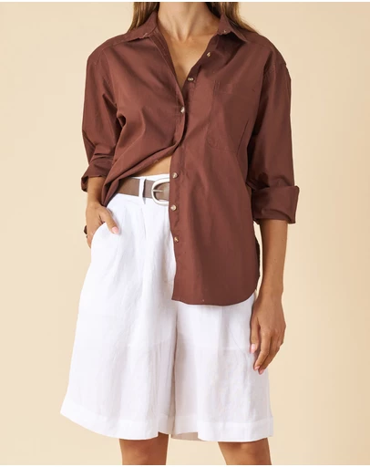 CAMIXA - Bermuda Linen Shorts Jorts