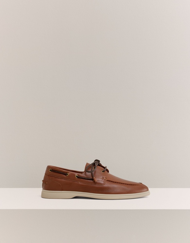 Trenery - Marven Boat Shoe in Teak