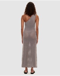 Zulu & Zephyr - Lattice Knit One Shoulder Dress