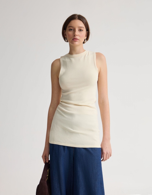 Oxford - April Drawstring Knitted Top
