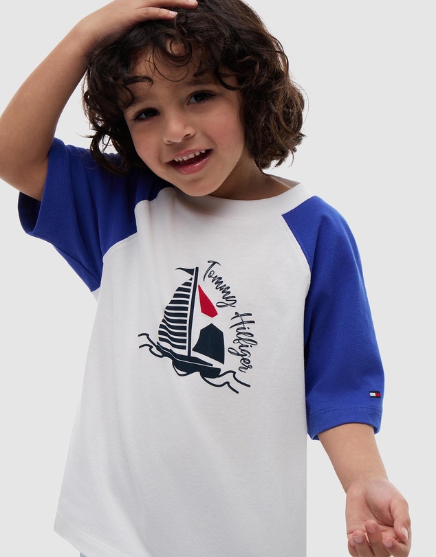 Tommy Hilfiger - LB Graphic Colourblock T-Shirt - Kids