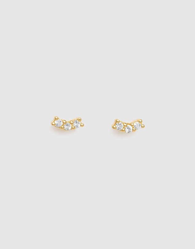 Kirstin Ash - Contour Topaz Studs