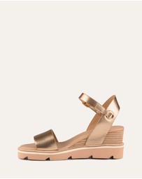 Jo Mercer - Katie Mid Heel Wedge Sandals