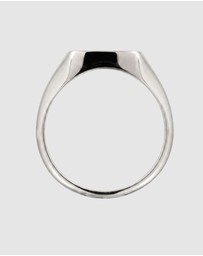 Kuzzoi - ICONIC EXCLUSIVE - Enamel Signet Ring in 925 Sterling Silver