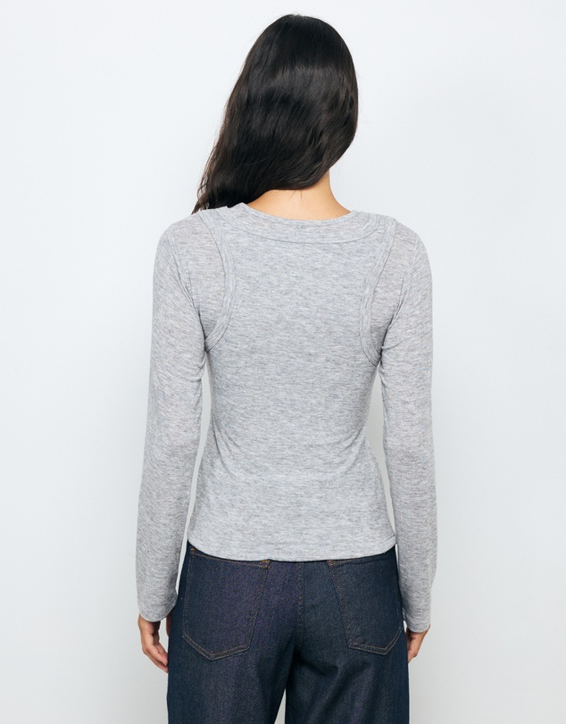 AERE - Tara Layered Jersey Top