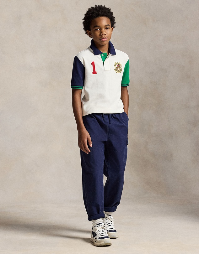 Polo Ralph Lauren - Color-Blocked Mesh Polo Shirt - Teens