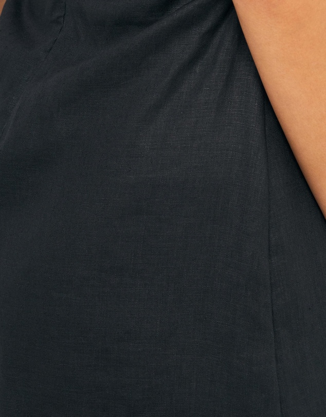 AERE - Amel Ruched Extended Sleeve Midi Dress