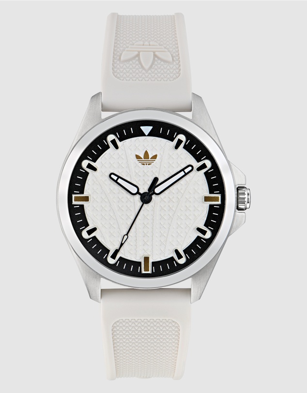adidas Originals - Originals Iconic One 40mm Steel White Silicone Watch