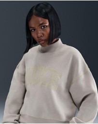 Nike - Sportswear Phoenix Fleece Logo Mock Neck Sweat