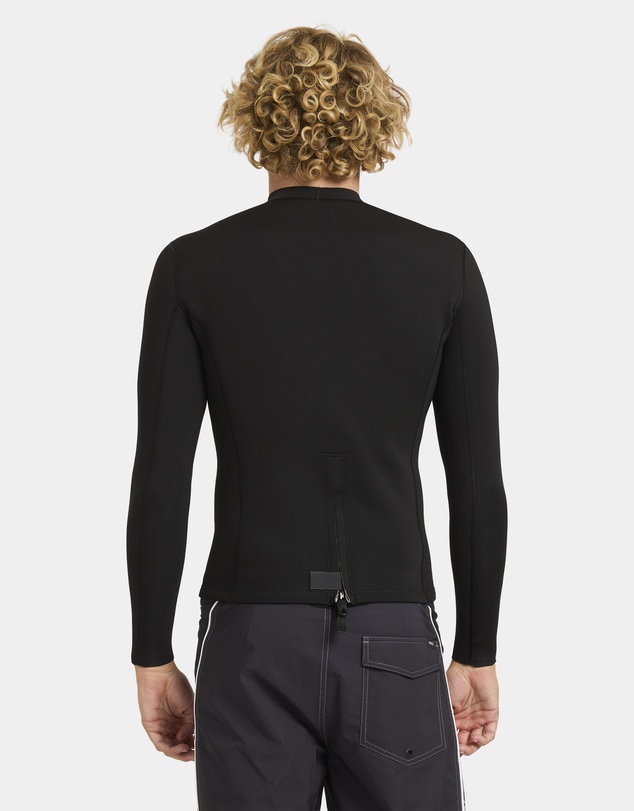 RVCA - Mens 2mm Balance Back Zip Long Sleeve Wetsuit Top